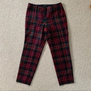 J. Crew wool plaid pants, 0